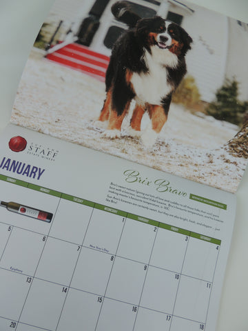 2025 Winery Dogs of Ontario Calendar $24.95+hst